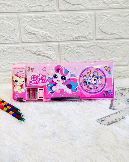 Magnetic Pencil Box With Spinner