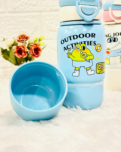 530ml Cartoonistic Double Drinking Bottle