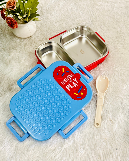 2 Grid S S (600ML) Lego Lunch Box