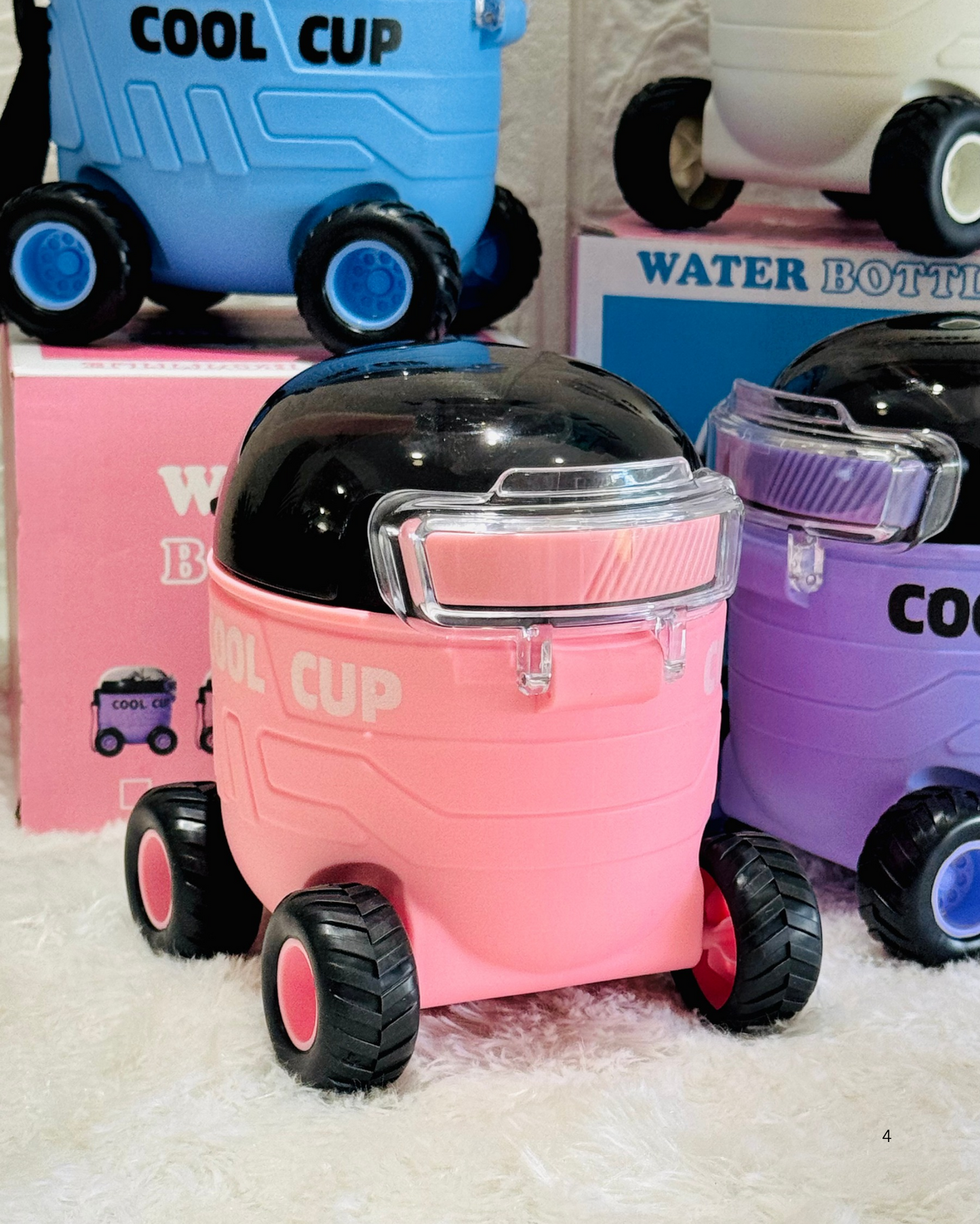 Cool Car Shaped Sipper Water Bottle - 550ml