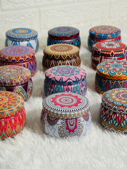 Mandala Tin Box