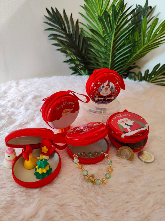 Christmas Round Tin Boxes
