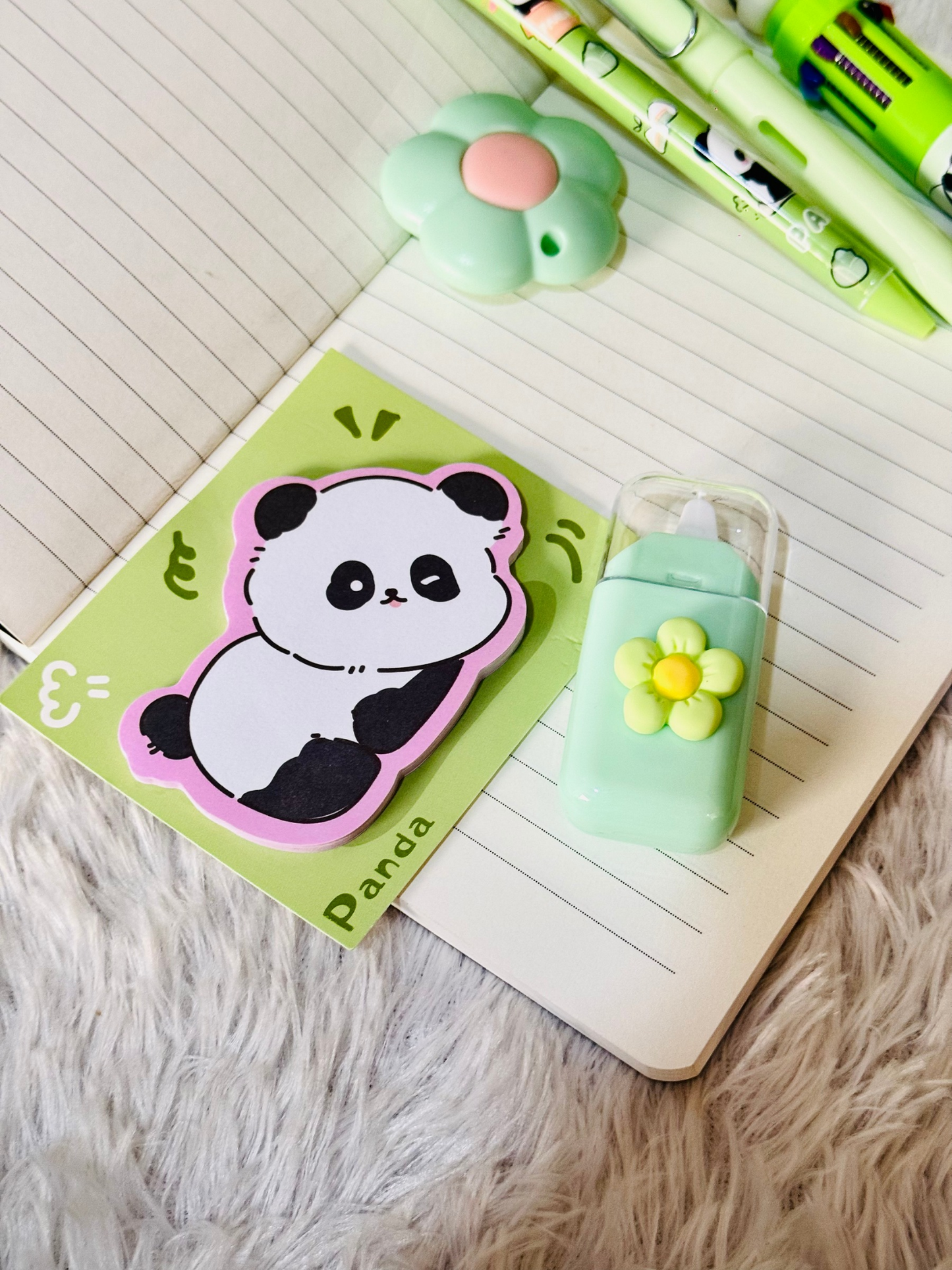 Premium Panda 6ps Stationery Set