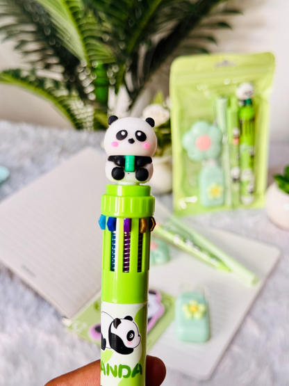 Premium Panda 6ps Stationery Set