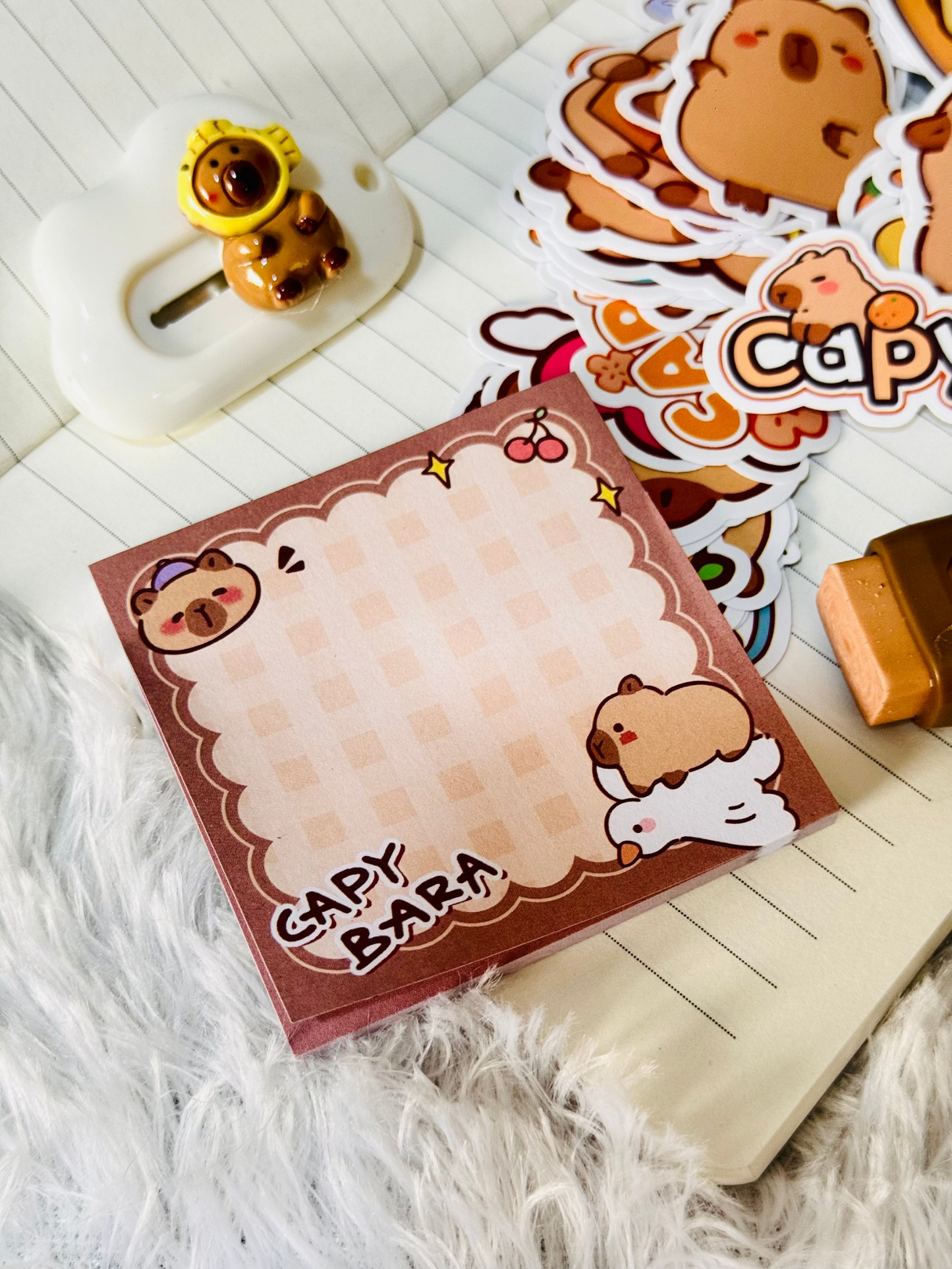 Premium Capybara 5ps Stationery Set