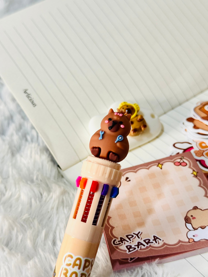 Premium Capybara 5ps Stationery Set