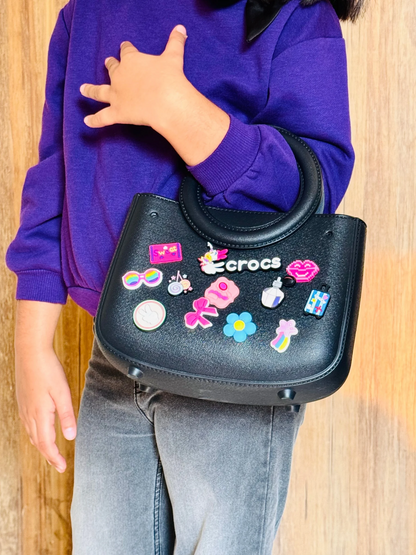 Round Handle Crocs Beach Bag