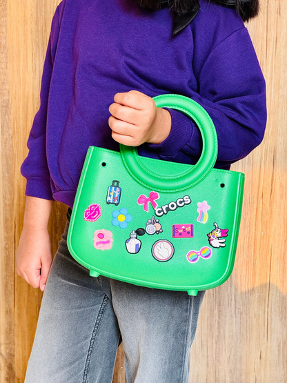 Round Handle Crocs Beach Bag