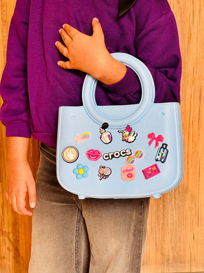 Round Handle Crocs Beach Bag