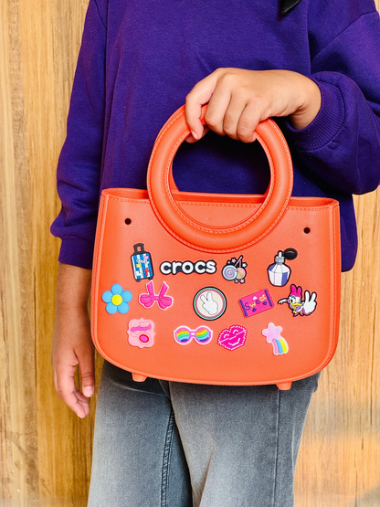 Round Handle Crocs Beach Bag