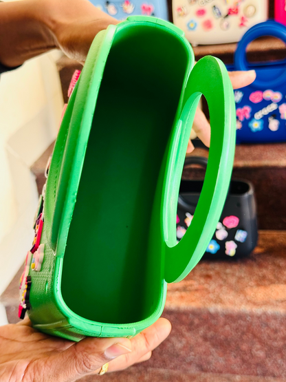 Round Handle Crocs Beach Bag