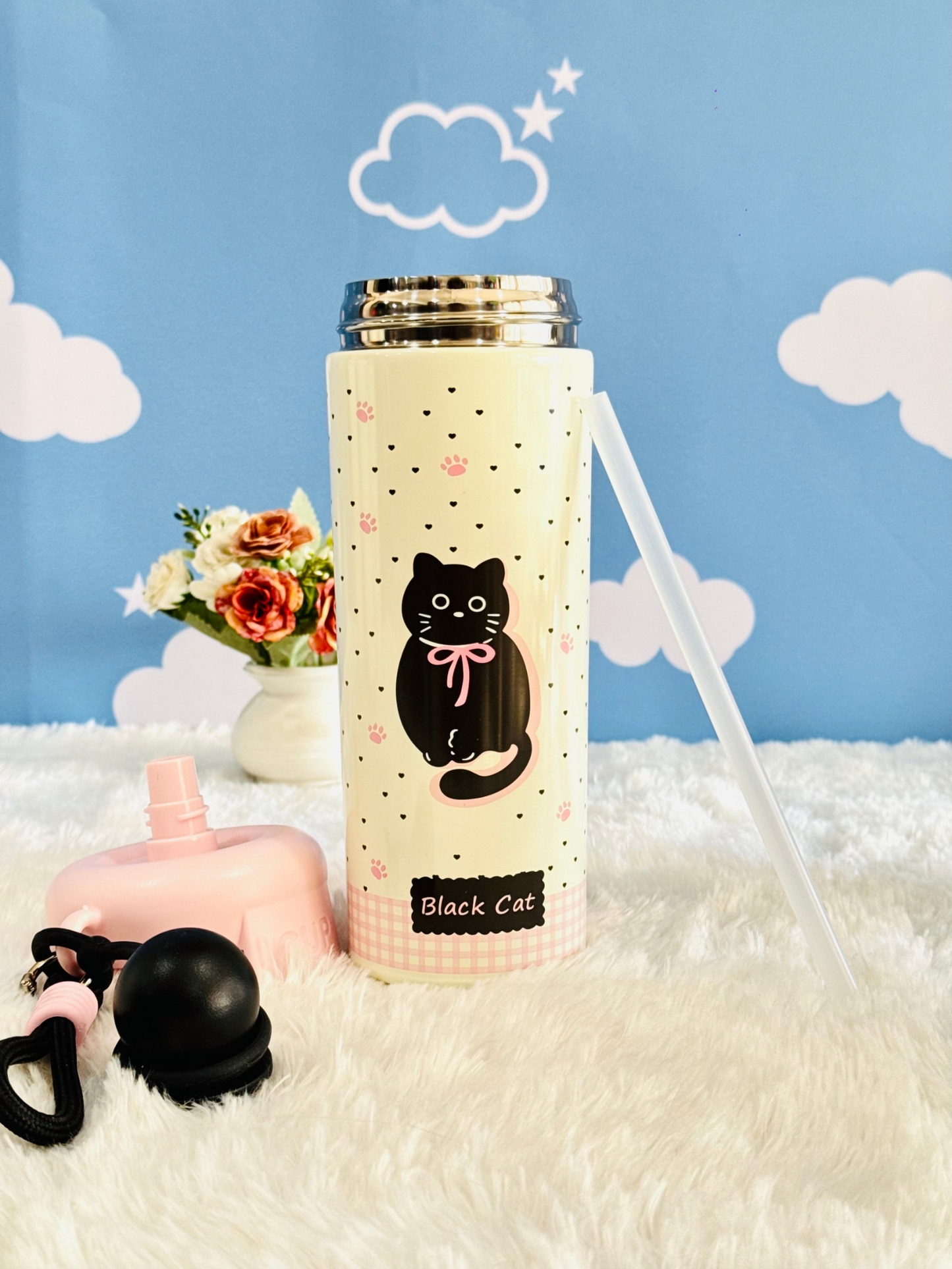 500ml Pinteresty Insulated Steel Sipper Bottle