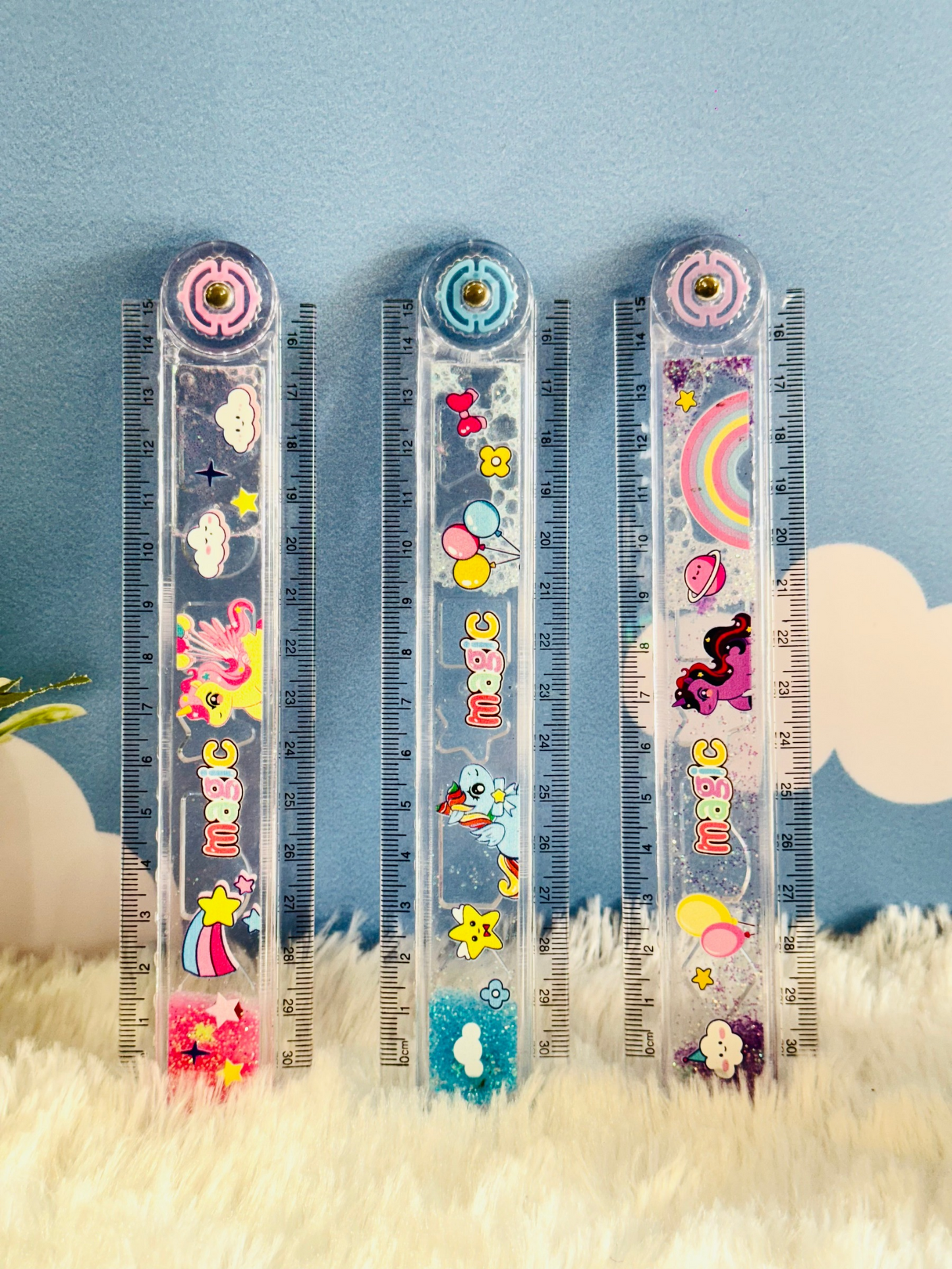 Folding Ruler With Shapes