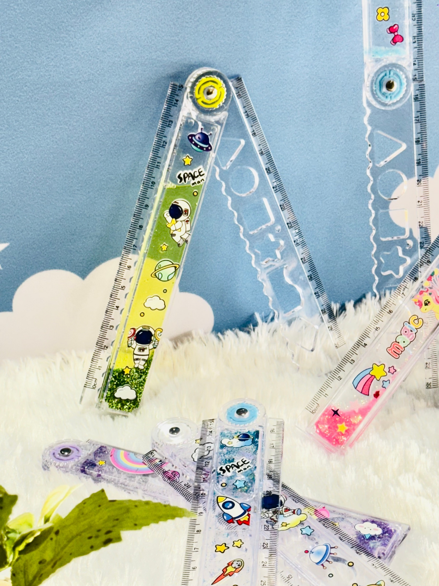 Folding Ruler With Shapes