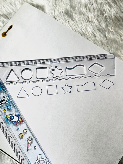 Folding Ruler With Shapes