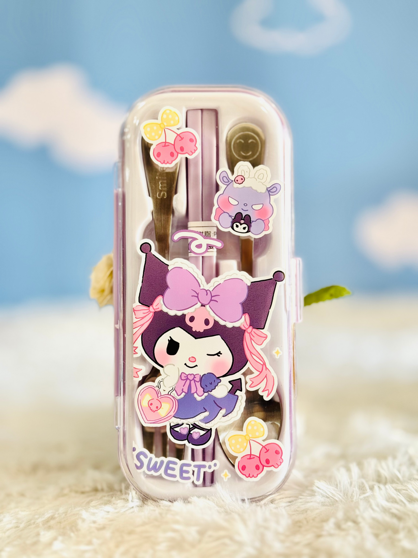 Sanrio Cutlery Set With Chopsticks