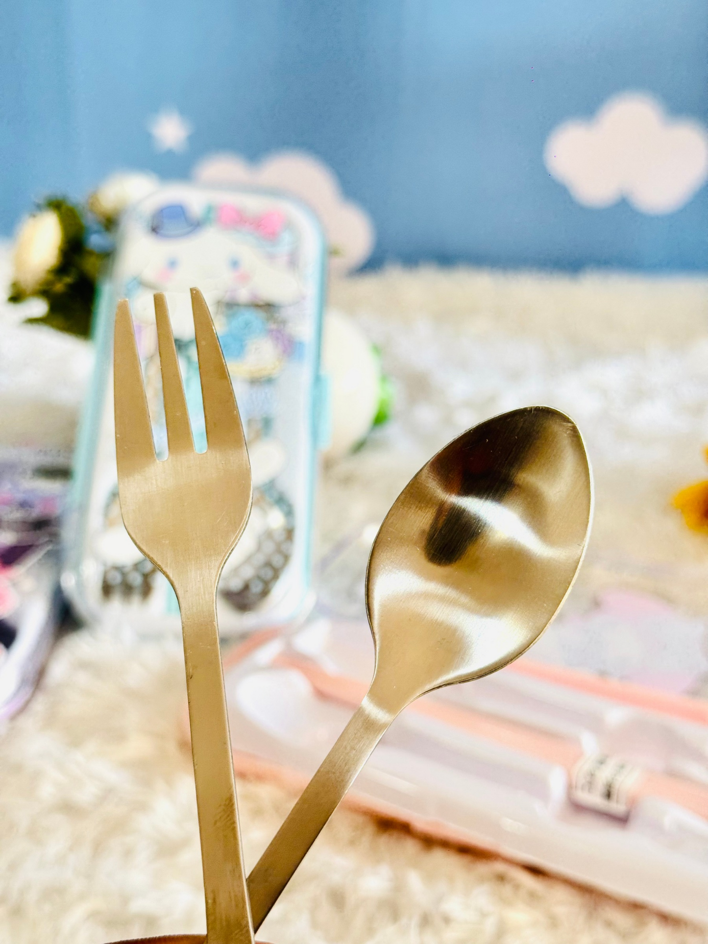 Sanrio Cutlery Set With Chopsticks