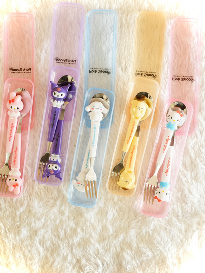 Sanrio Spoon & Fork Set