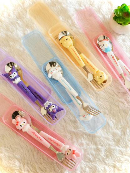 Sanrio Spoon & Fork Set