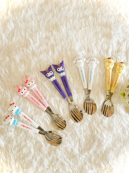 Sanrio Spoon & Fork Set