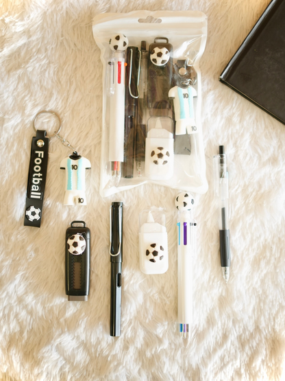 6ps Football Stationery Set