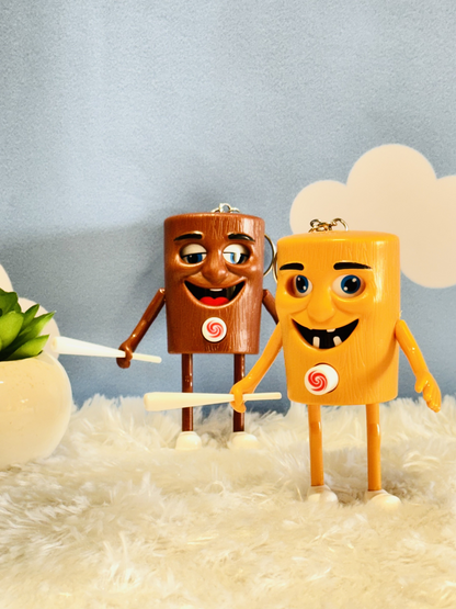 Tung Tung Tung Sahur Face Changing Keychain