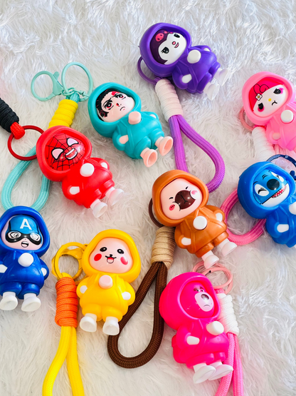 Premium face Changing Band Keychain