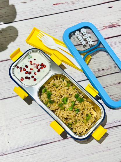 Enjoy Time Rectangular SS Leak Proof Lunch Box