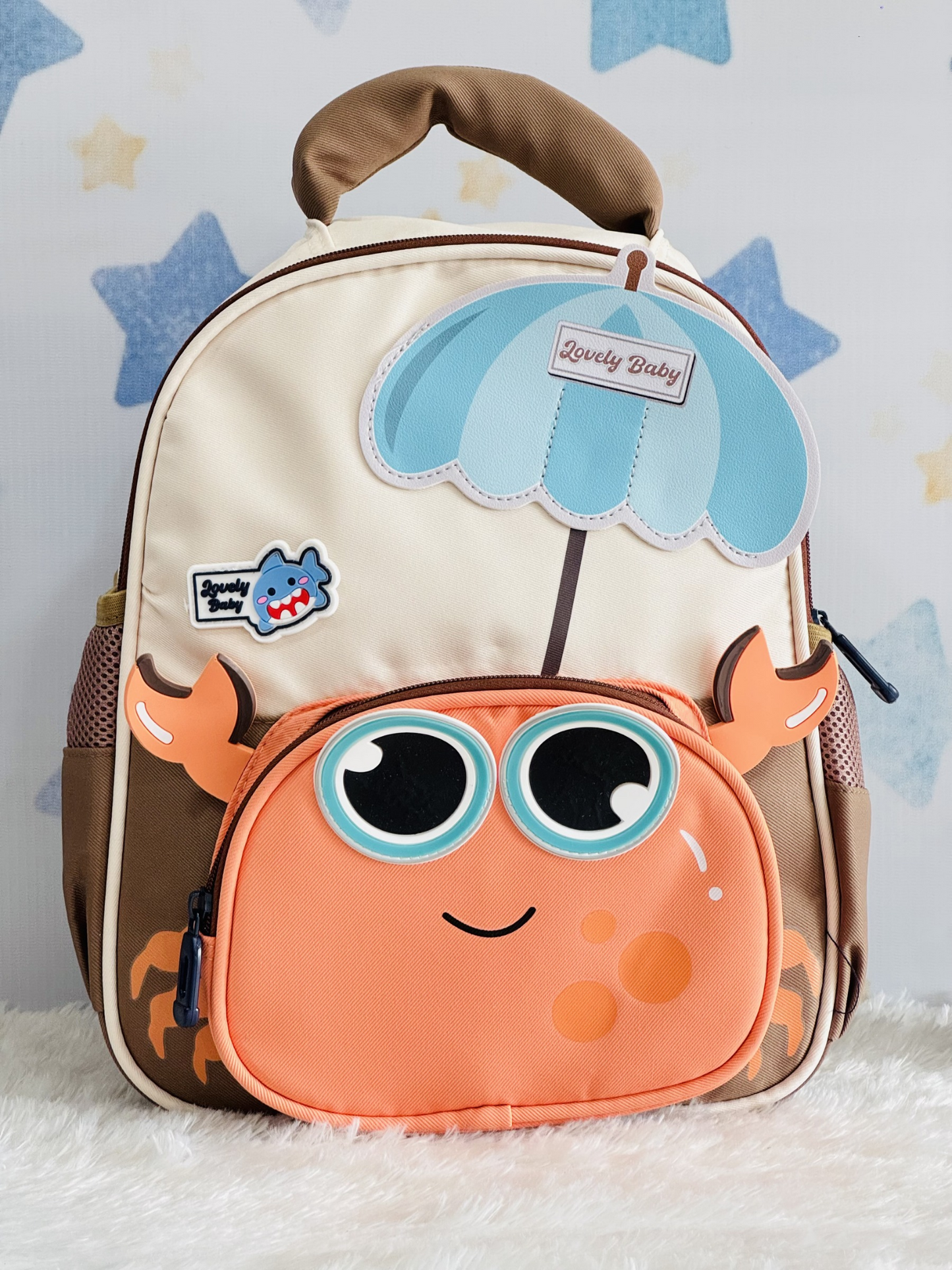 Crab Design Kids Backpack for Kids | Lightweight Waterproof School Bag