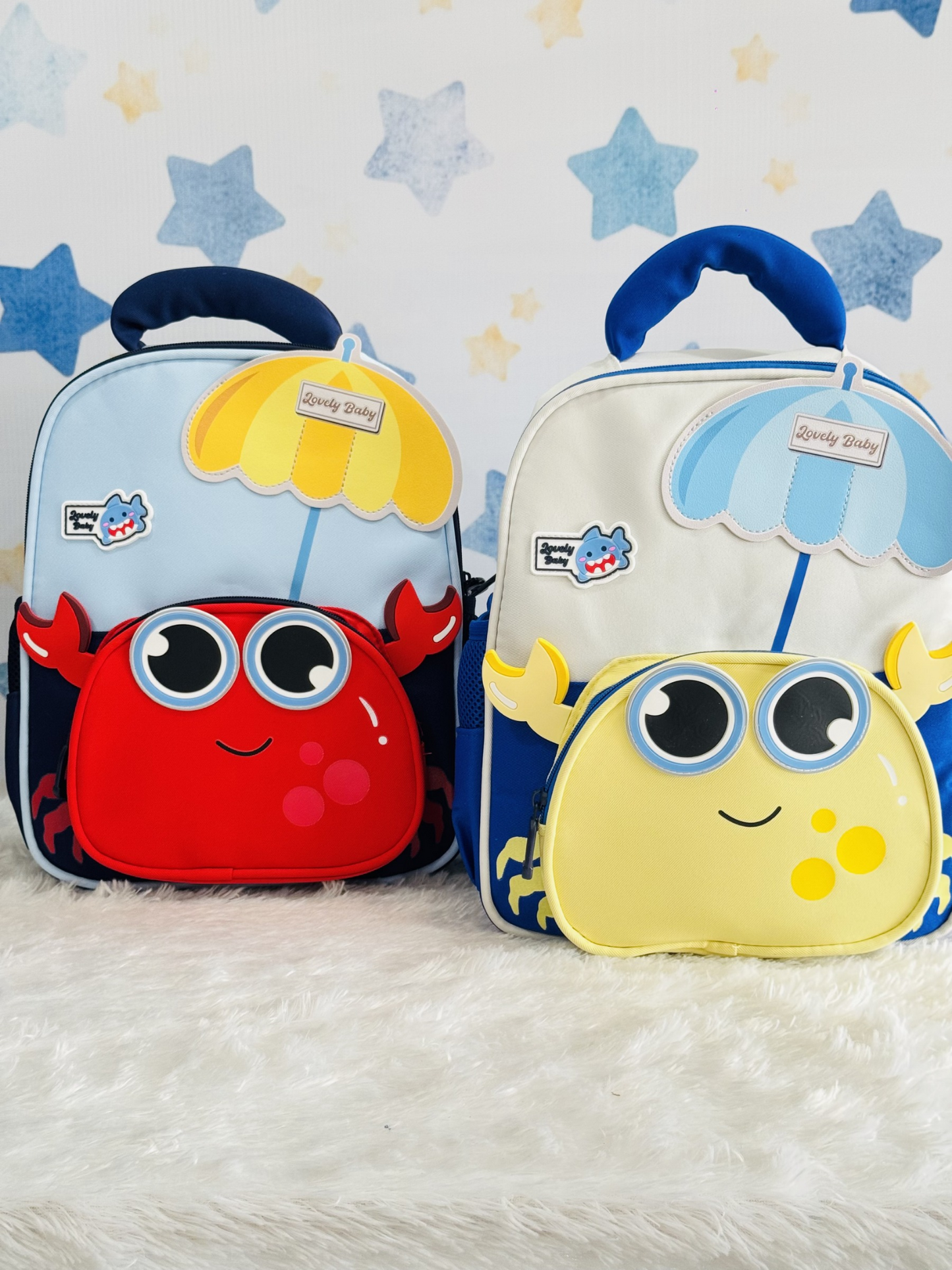 Crab Design Kids Backpack for Kids | Lightweight Waterproof School Bag