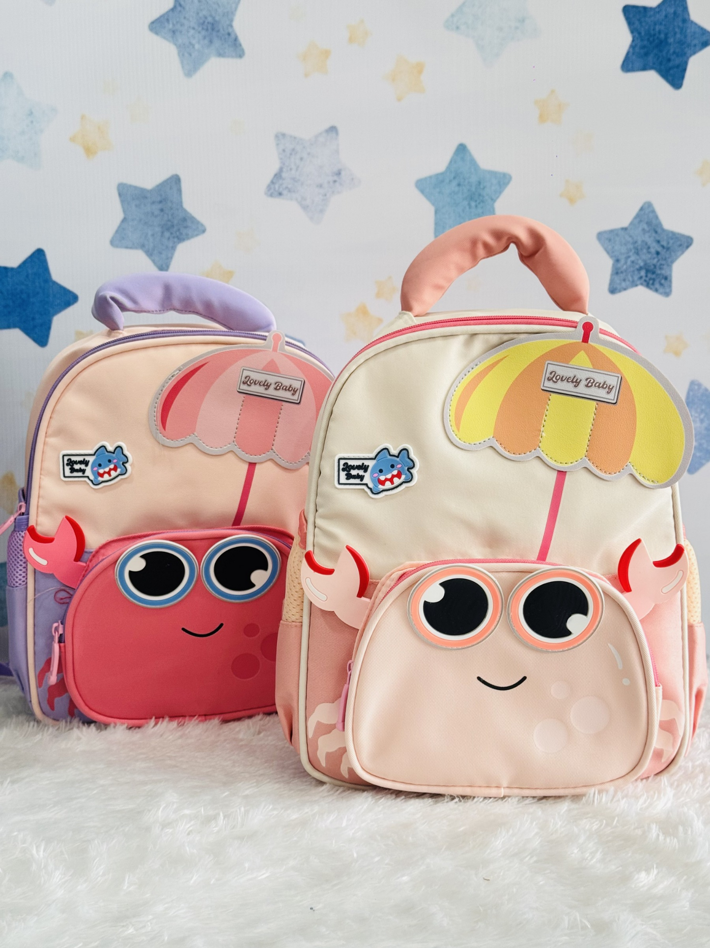 Crab Design Kids Backpack for Kids | Lightweight Waterproof School Bag