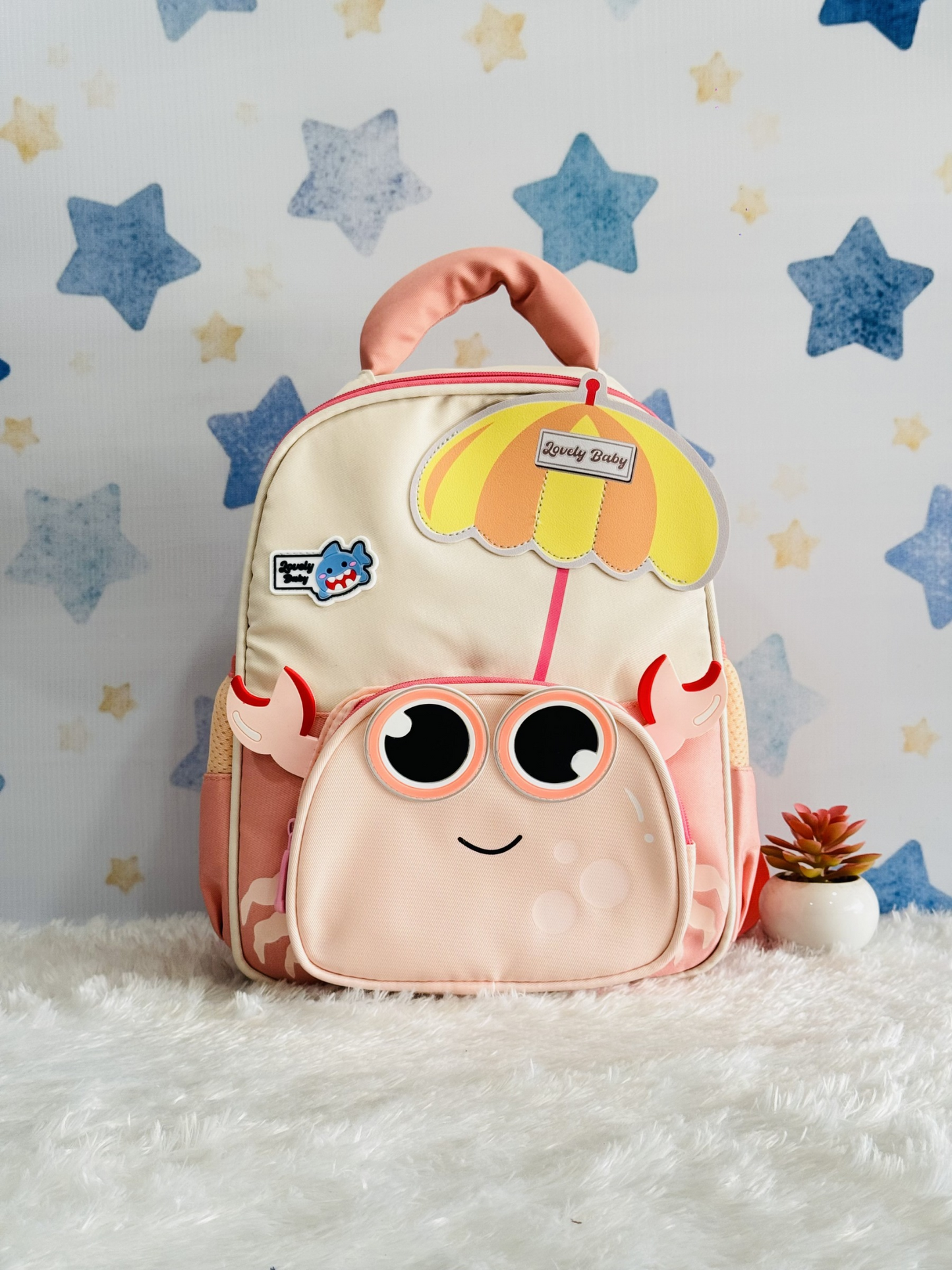 Crab Design Kids Backpack for Kids | Lightweight Waterproof School Bag