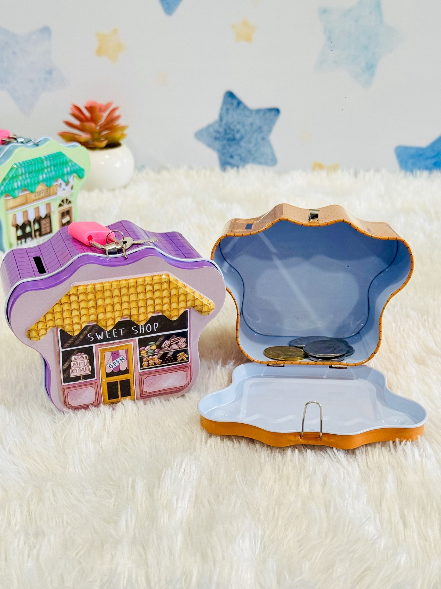 Mini Tin Money Saving Box