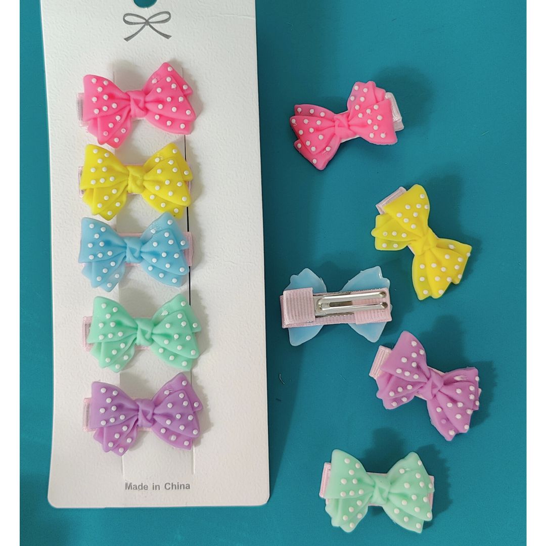 Colorful Bow Hair Clips