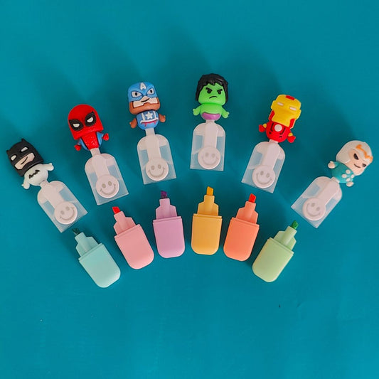 Superhero Highlighter (Set Of 6)