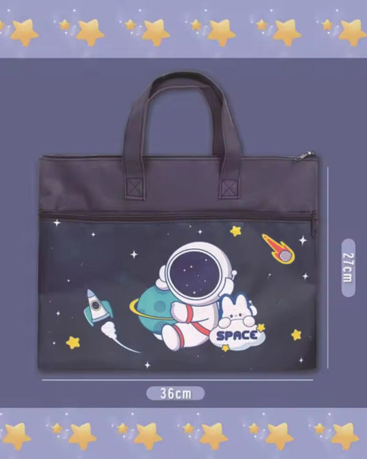 Cartoonistic Carry Bag With Zip Lock