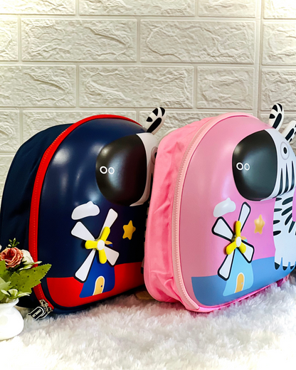 12" Zebra Kids Backpack | Pre-School Nursery Bag for Kids