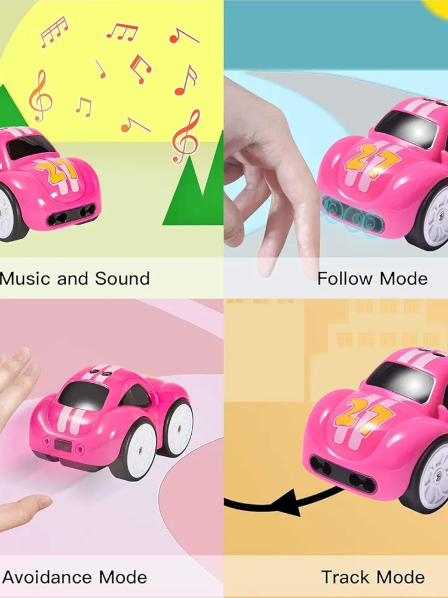 Magic Induction R/C Remote Control Car With Intelligent Sensor