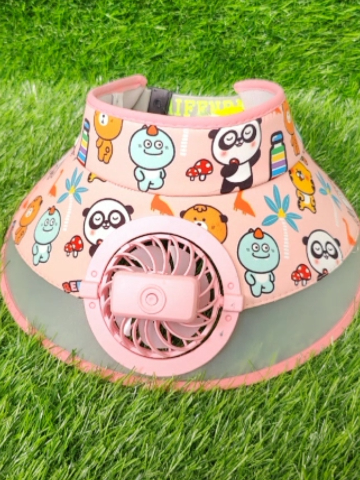 Printed Hat With Fan