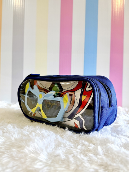 Anime Theme Pencil Pouch With Goggles
