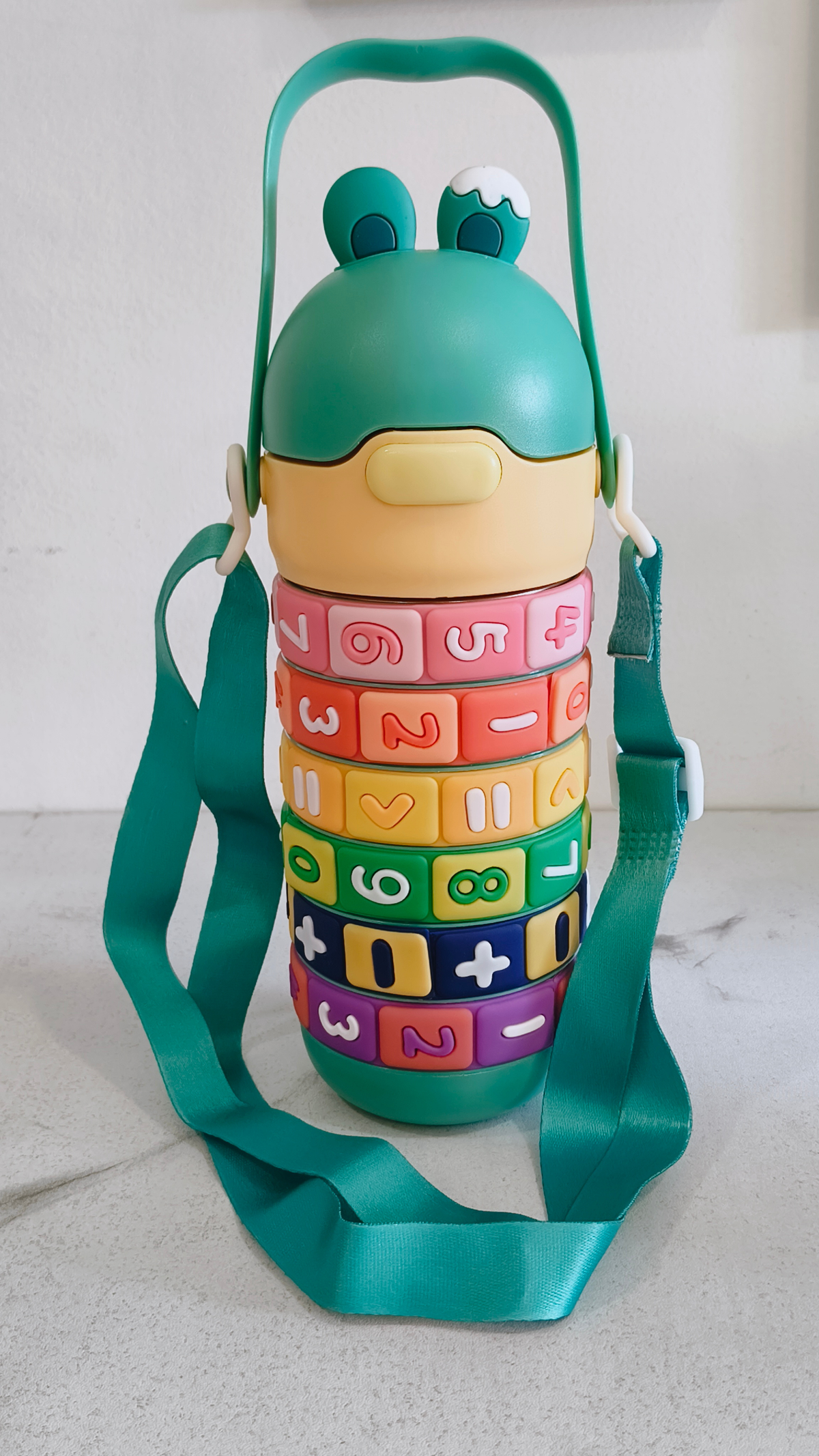 430ml Rotating Number Educationl Water Bottle