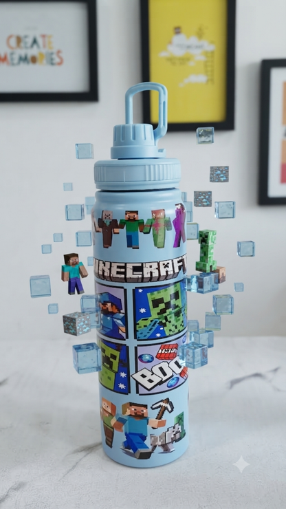 800ml Minecraft Stainless Steel Bottle