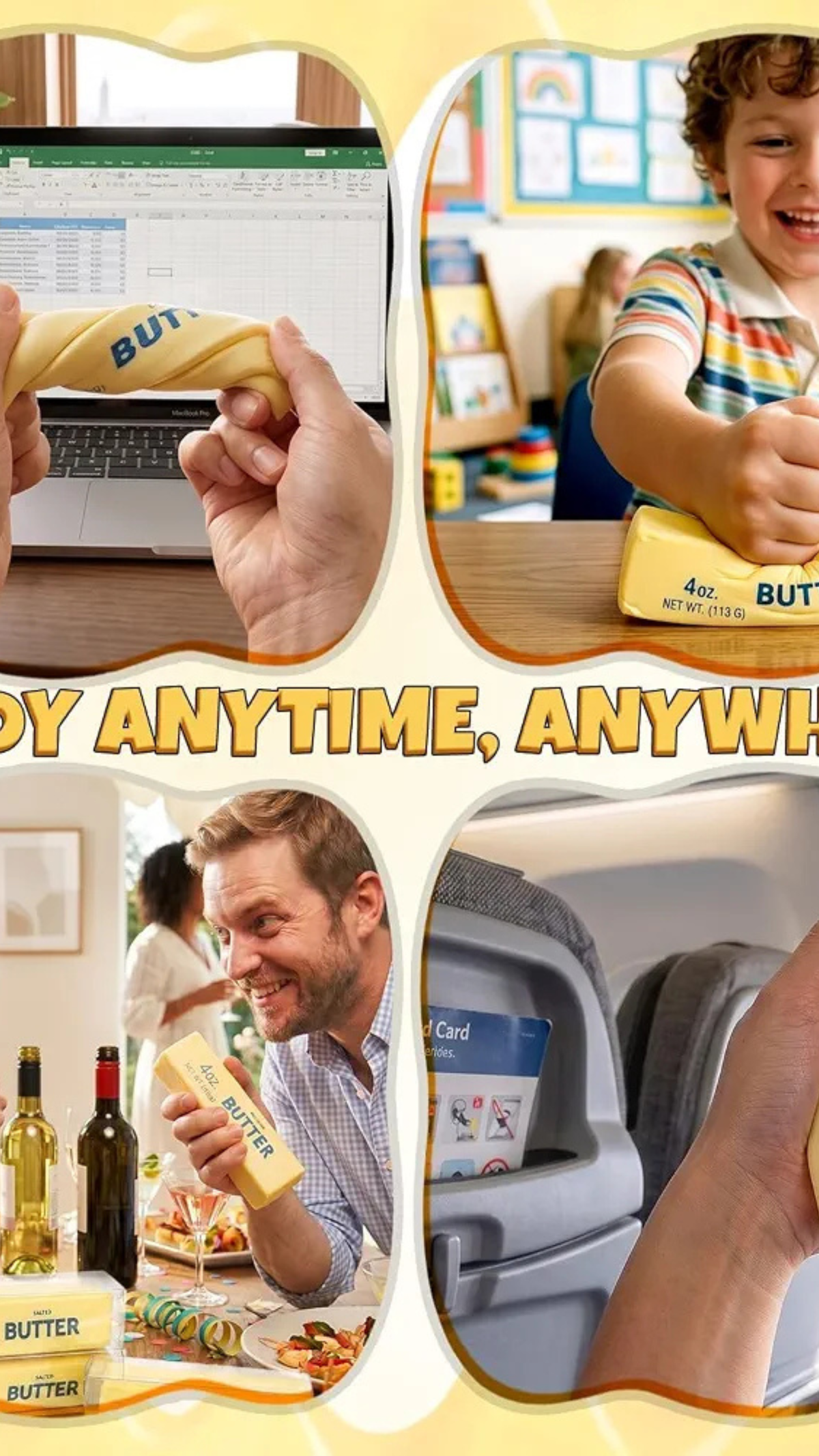 Butter Squishy Toy