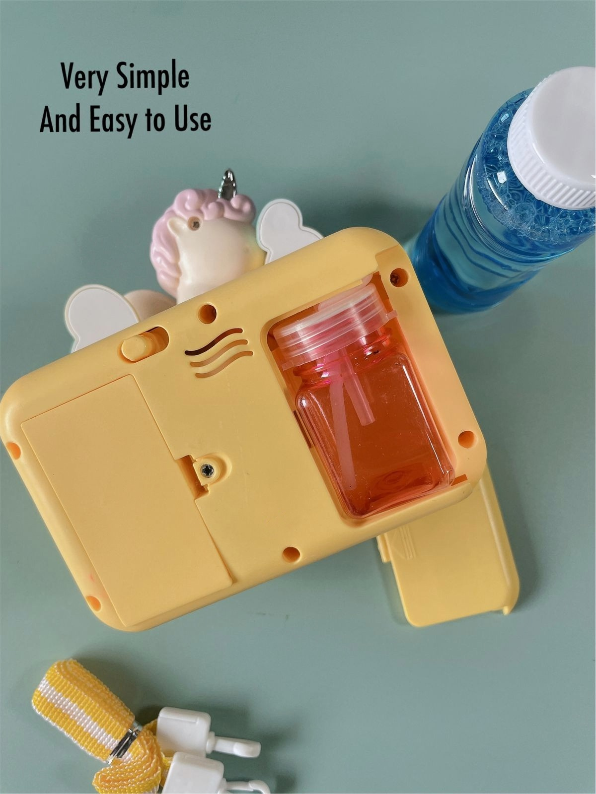 Interactive Bubble Camera Toy For Kids With Light And Music