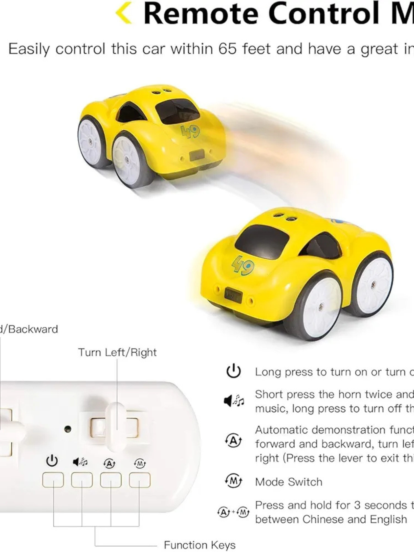 Magic Induction R/C Remote Control Car With Intelligent Sensor