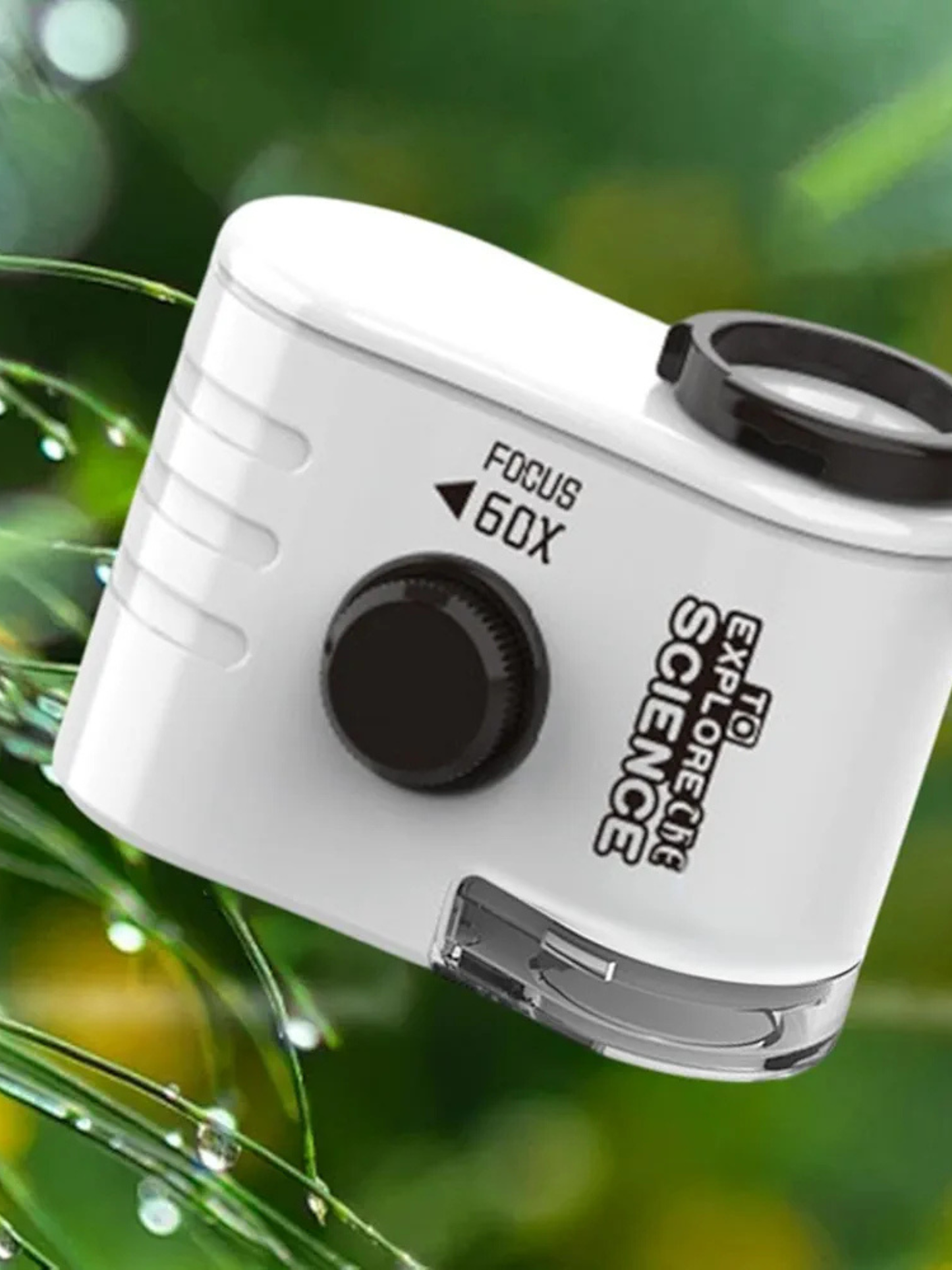 60X Mini LED Handheld Microscope Magnifying Glass