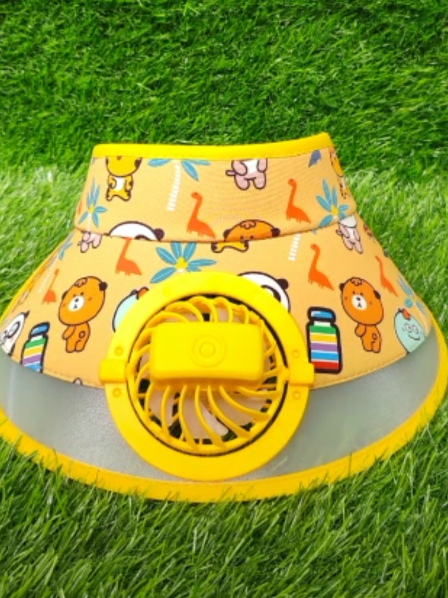 Printed Hat With Fan