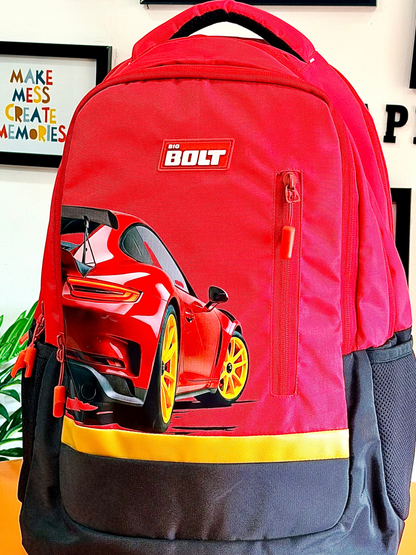 18 Inch Car Backpack for Boys | Large School Bag & Travel Backpack