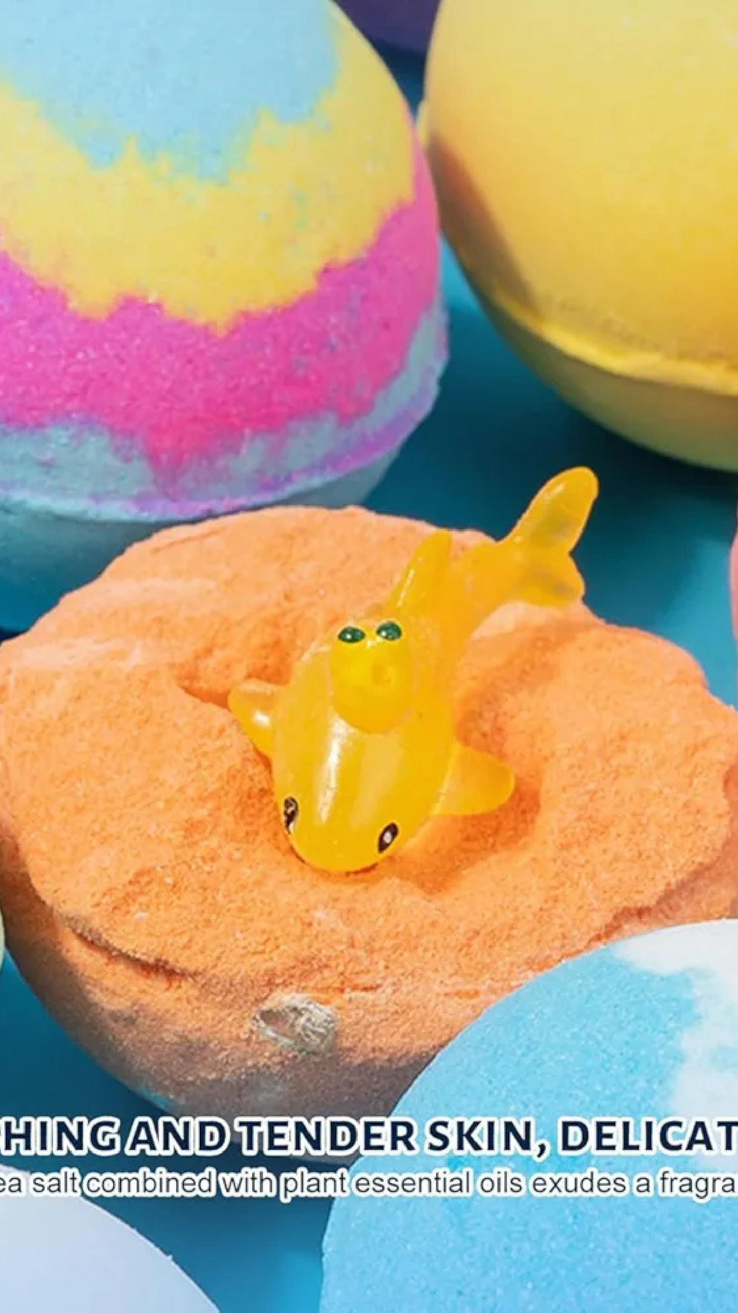 Colorful Bath Bombs With Inside Surprise Toy (Pack Of 2)
