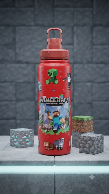800ml Minecraft Stainless Steel Bottle